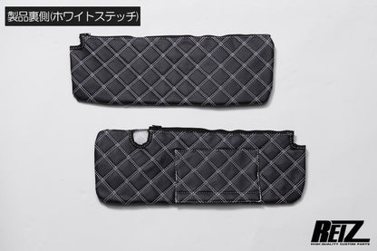 REIZ Quilted Sun Visor Cover Set for Daihatsu Hijet Truck S500 S510P Left Right