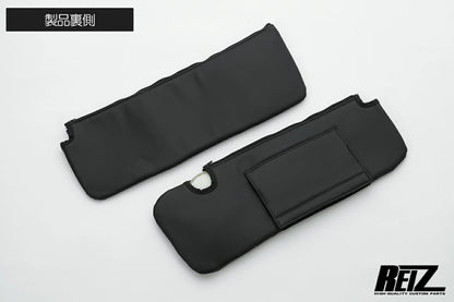 REIZ Standard Black Sun Visor Cover Set for Daihatsu Hijet Truck S500 S510