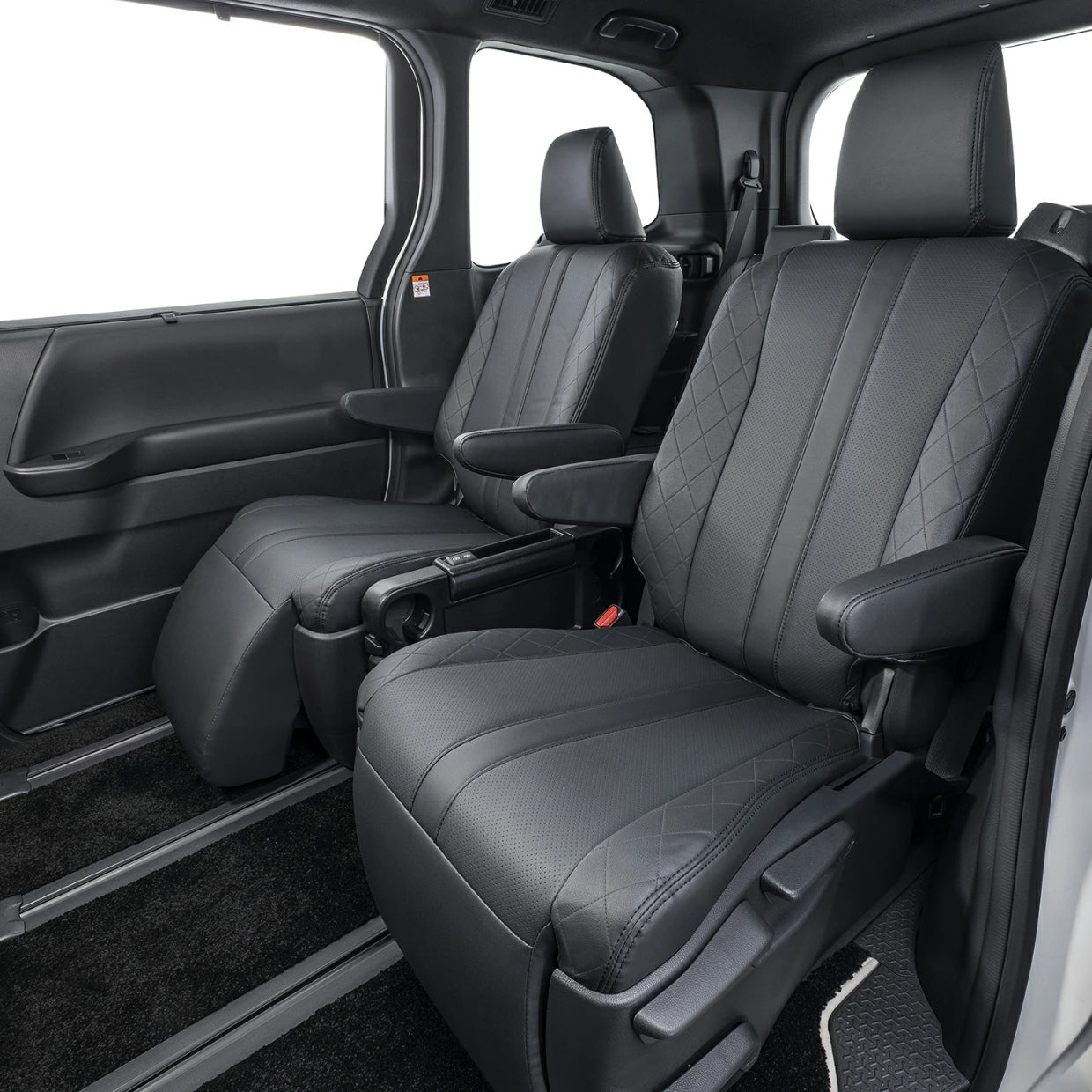 Clazzio DD Bio PVC Seat Cover Set Black Fits Toyota Land Cruiser UZJ100W HDJ101K