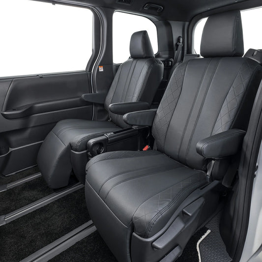 Clazzio DD Bio PVC Seat Cover Set Black Fits Toyota Land Cruiser UZJ100W HDJ101K