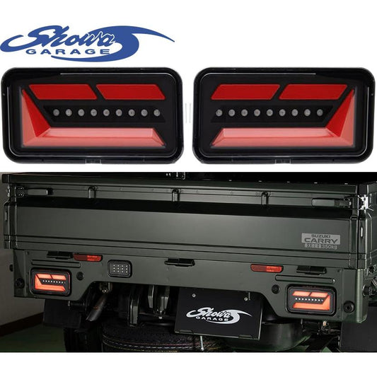 Showa Garage Sequential LED Tail Lamps for Suzuki Carry DA16T DA63 DA65 2013-