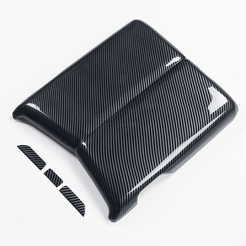 ABS Plastic Armrest Cover Trim Carbon Style 4P Set Fits Toyota Land Cruiser LC300