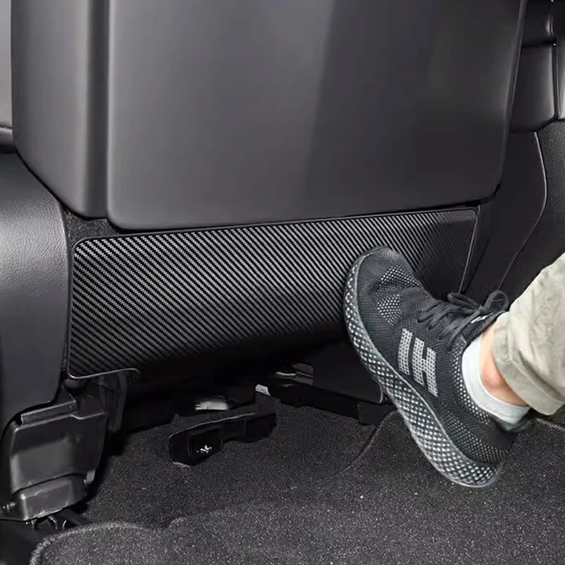 Stainless Steel Seat Back Cover Set 2pcs Silver / Black / Carbon Look Fits Toyota Land Cruiser 300 / 250 / 200 / Prado 150 Series