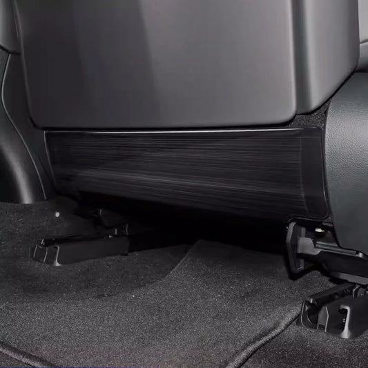 Stainless Steel Seat Back Cover Set 2pcs Silver / Black / Carbon Look Fits Toyota Land Cruiser 300 / 250 / 200 / Prado 150 Series