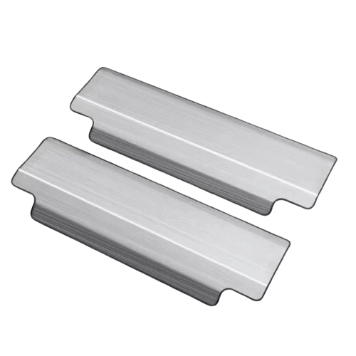 Stainless Steel Seat Back Cover Set 2pcs Silver / Black / Carbon Look Fits Toyota Land Cruiser 300 / 250 / 200 / Prado 150 Series