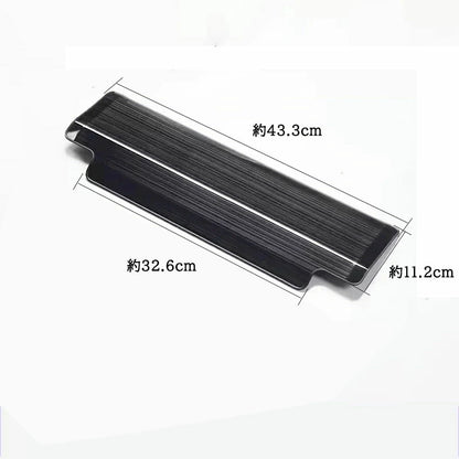 Stainless Steel Seat Back Cover Set 2pcs Silver / Black / Carbon Look Fits Toyota Land Cruiser 300 / 250 / 200 / Prado 150 Series