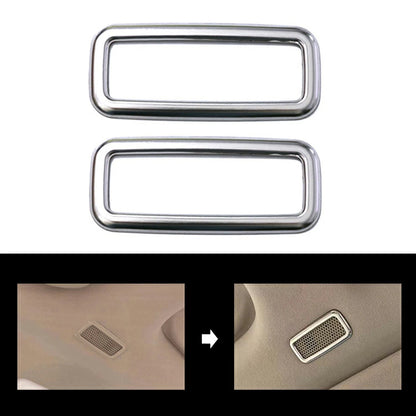 Stainless Steel Roof Speaker Panel Trim Silver 2P Set Fits Toyota Land Cruiser LC300