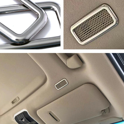 Stainless Steel Roof Speaker Panel Trim Silver 2P Set Fits Toyota Land Cruiser LC300