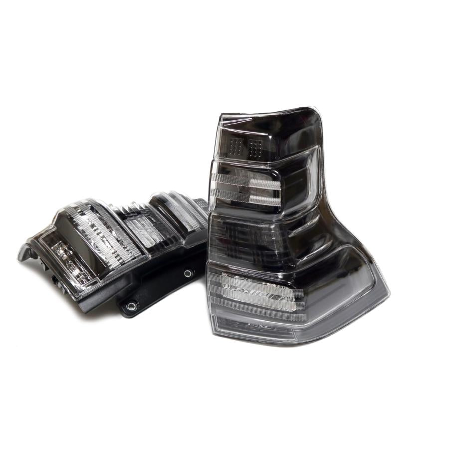 Fits Toyota Land Cruiser 150 Series (Early to Mid-Model) Tail Lamps - Smoked Blackout