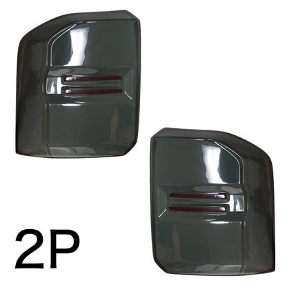 Fits Toyota Land Cruiser 250 Series Smoked Tail Cover / Rear Light Cover ABS Plastic