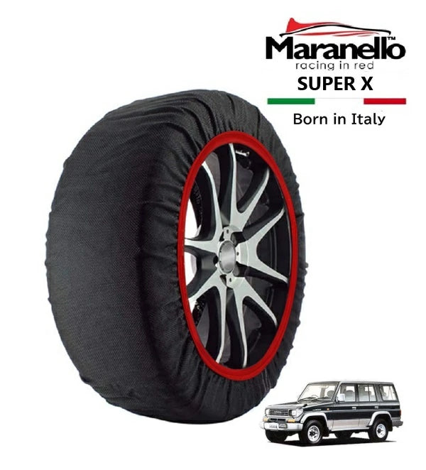 Maranello Snow Socks Fits Toyota Land Cruiser Prado KZJ78G 4WD 16-inch Tire Chain