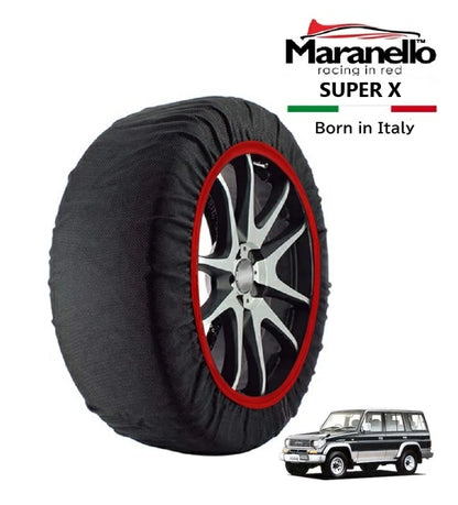 Maranello Snow Socks Fits Toyota Land Cruiser Prado KZJ78G 4WD 16-inch Tire Chain