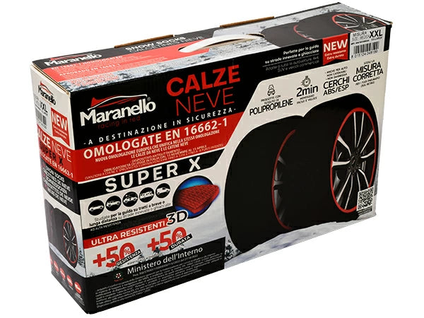 Maranello Snow Socks Fits Toyota Land Cruiser Prado KZJ78G 4WD 16-inch Tire Chain