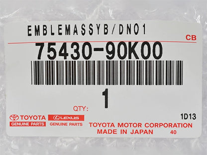 Genuine TOYOTA Land Cruiser 60 4WD Rear Emblem 75430-90K00 FJ62G FJ62V HJ60V HJ61V Late Model August 1987 - December 1989