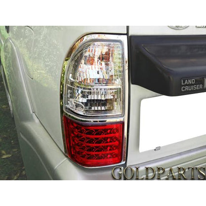 Fits TOYOTA Land Cruiser 90 95 Prado Crystal LED Tail Lamps Red Clear Type