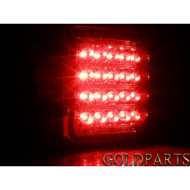 Fits TOYOTA Land Cruiser 90 95 Prado Crystal LED Tail Lamps Red Clear Type