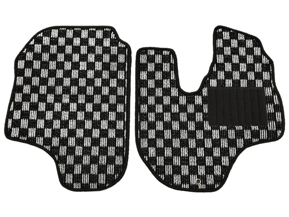 Hijet Truck S200P S210P S201P S211P Floor Mat Plaid Black/Gray 1999.1~2014.9