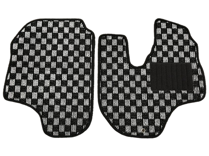 Hijet Truck S200P S210P S201P S211P Floor Mat Plaid Black/Gray 1999.1~2014.9