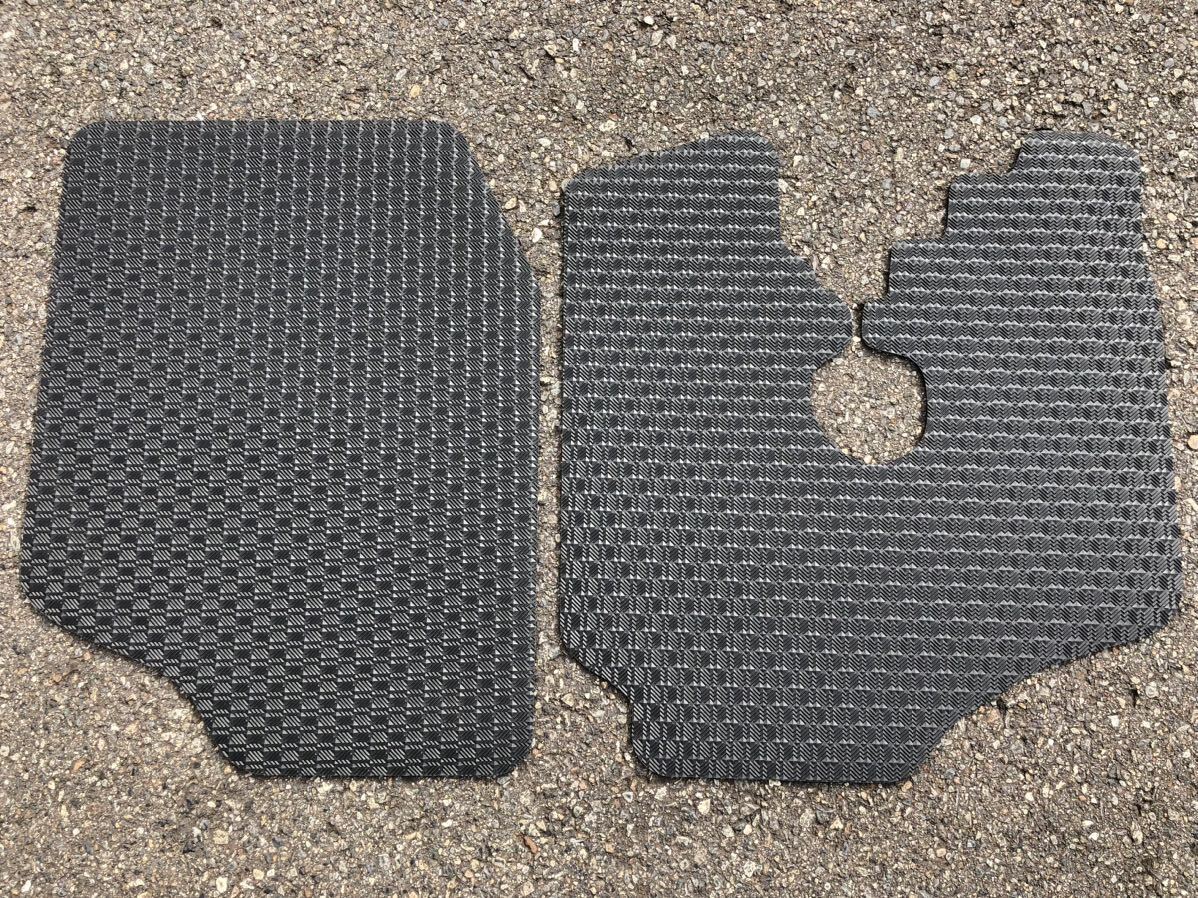 For Subaru Sambar TT1 TT2 Separate Rubber Floor Mat Black
