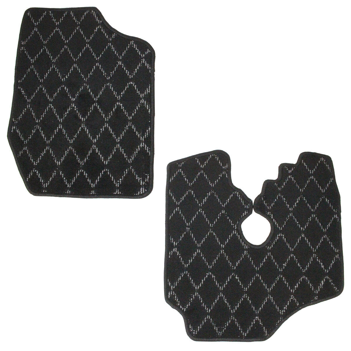 For Subaru Sambar TT1 TT2 Separate Floor Mat Diamond check pattern Gray
