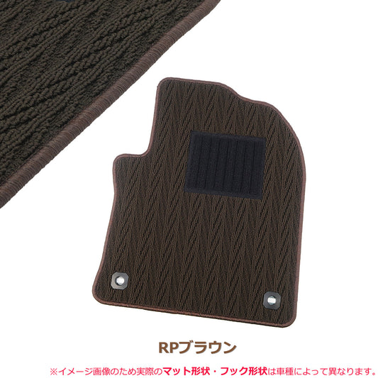 For Subaru Sambar TT1 TT2 Separate Floor Mat RP Brown Twill Knitted pattern For AT