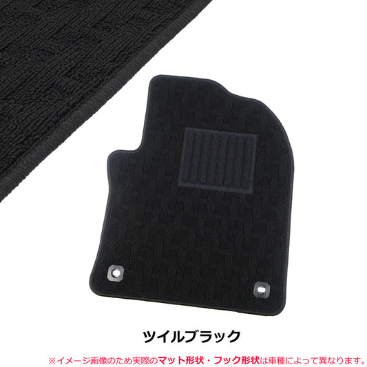 For Subaru Sambar TT1 TT2 Separate Floor Mat Black Twill Knitted pattern For AT