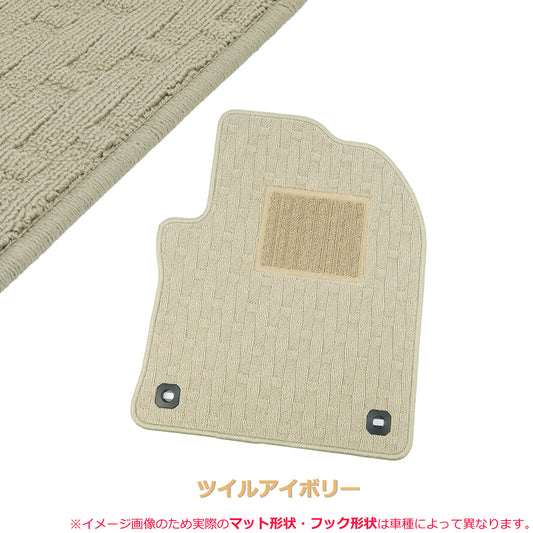 For Subaru Sambar TT1 TT2 Separate Floor Mat ivory Twill Knitted pattern For AT