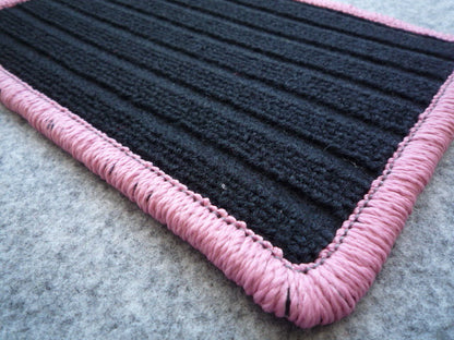 For Subaru Sambar TT1 TT2 Floor Mat Black & Pink For AT