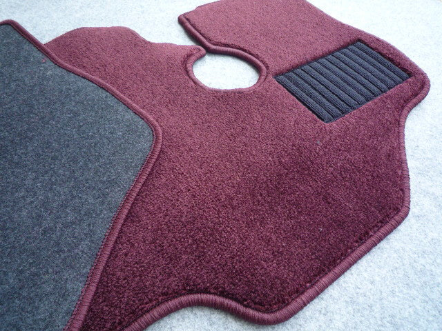 For Subaru Sambar Truck TT1 TT2 Floor Mat Check Pattern Red wine For MT
