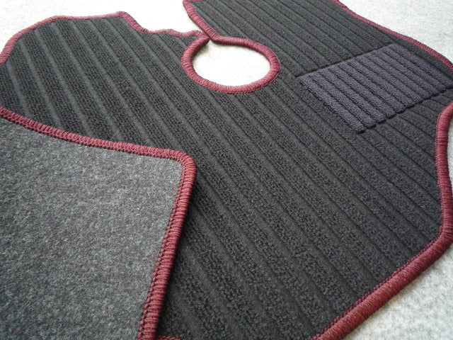 For Subaru Sambar TT1 TT2 Floor Mat Black & Wine For MT