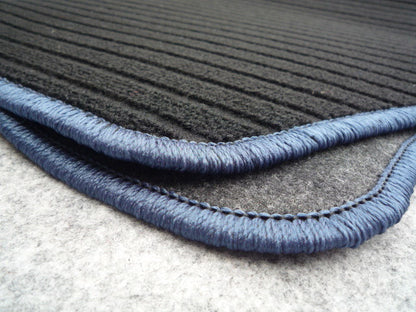 For Subaru Sambar TT1 TT2 Floor Mat Black & Blue For AT