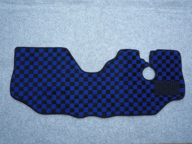 For Subaru Sambar Truck TT1 TT2 Floor Mat Check Pattern Black & Blue For AT