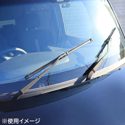 Water-Repellent Flat Aero Wiper Blades 500mm (19.7 in) ×2 Fits Toyota Land Cruiser incl. Cygnus HDJ101K / UZJ100W – U-Hook Type (Fluorine-Coated Rubber)