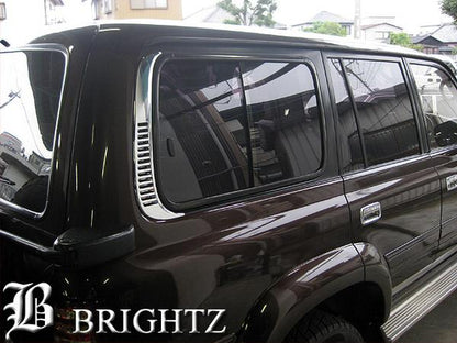 BRIGHTZ Chrome Plated Air Louvers Cover Fits Toyota Land Cruiser 80
