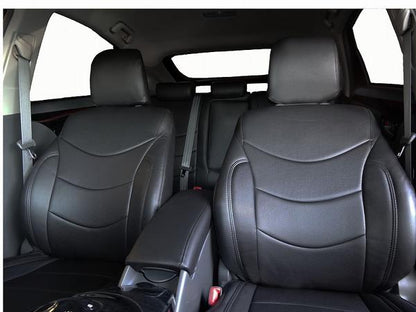 Seat Cover Full Set for Honda Vamos HM1 / HM2 – Black PVC, Standard Type, Breathable Punching Design