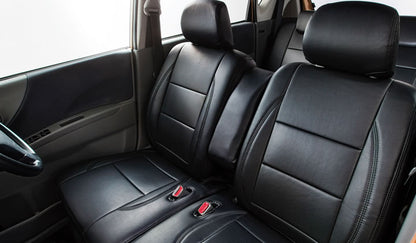 Seat Cover Full Set for Honda Vamos HM1 / HM2 – Black PVC, Standard Type, Breathable Punching Design