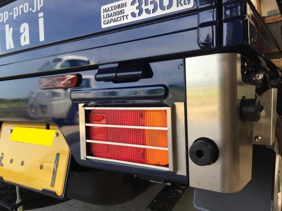 Stainless Tail Lamp Guard SUS304 Hairline Finish Left & Right Set Fits Suzuki Super Carry DA16T