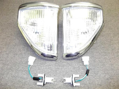 Fits Toyota Land Cruiser Prado 70 78 Series Crystal Headlight, Corner, Turn Signal & Side Marker Set 12V - LJ71 LJ78