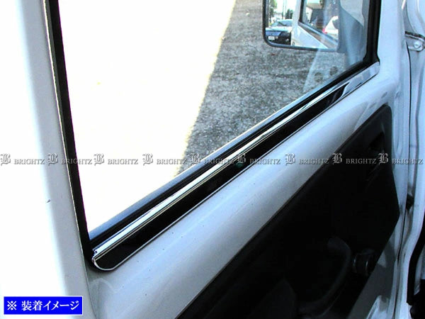 BRIGHTZ Super Carry DA16T Ultra Mirror Stainless Steel Inner Window Moulding 2PC