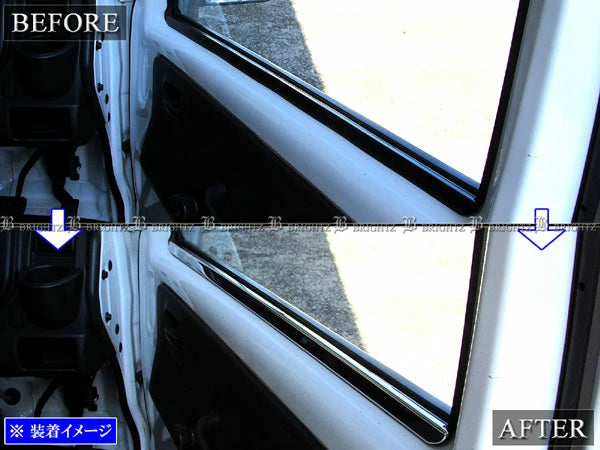 BRIGHTZ Super Carry DA16T Ultra Mirror Stainless Steel Inner Window Moulding 2PC