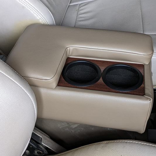Armrest Console Box Drink Holder Brown Wood Fits Toyota Land Cruiser Prado KZJ78 LJ78 KZJ71 LJ71