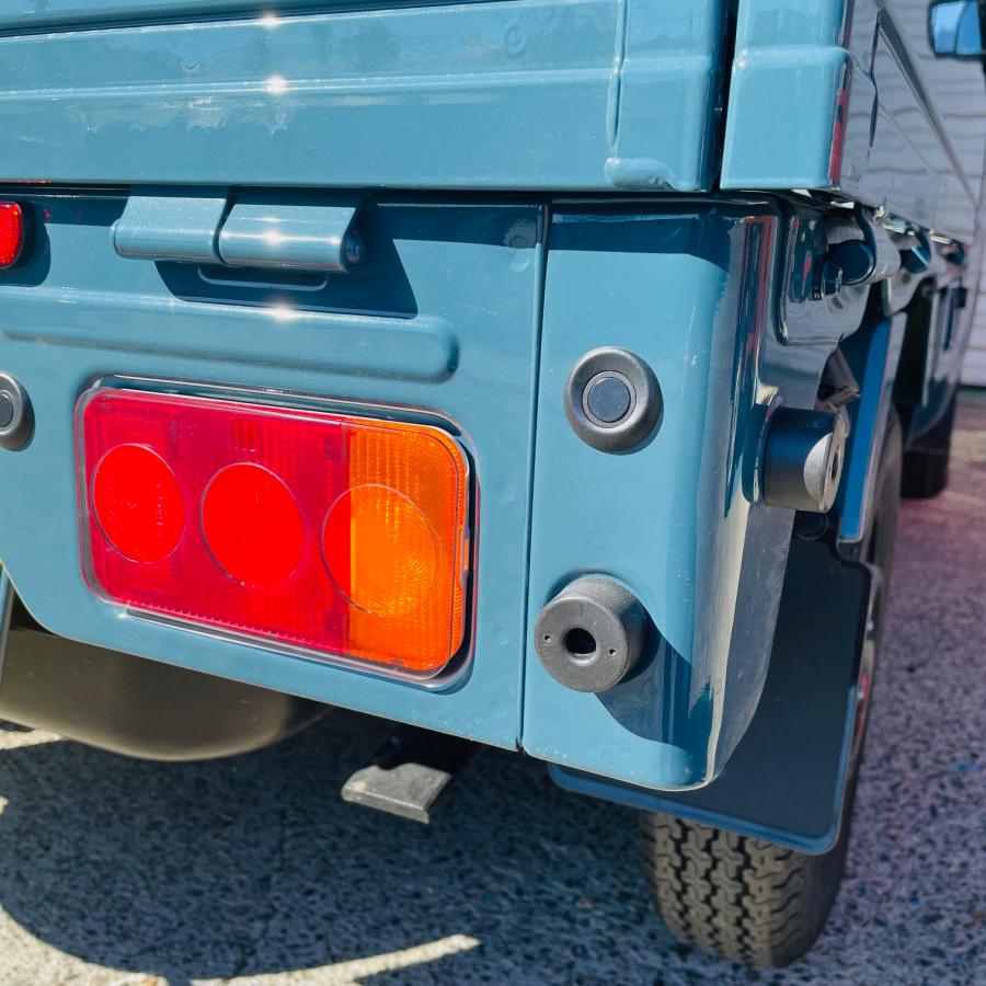 Smoked Tail Lens Cover Light Smoke Triple Round Hole Type Left & Right Set Fits Suzuki Carry Truck / Super Carry DA16T