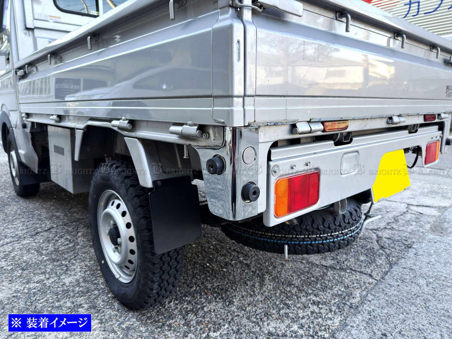 BRIGHTZ Chrome Rear Corner Panel Fits Suzuki Super Carry DA16T
