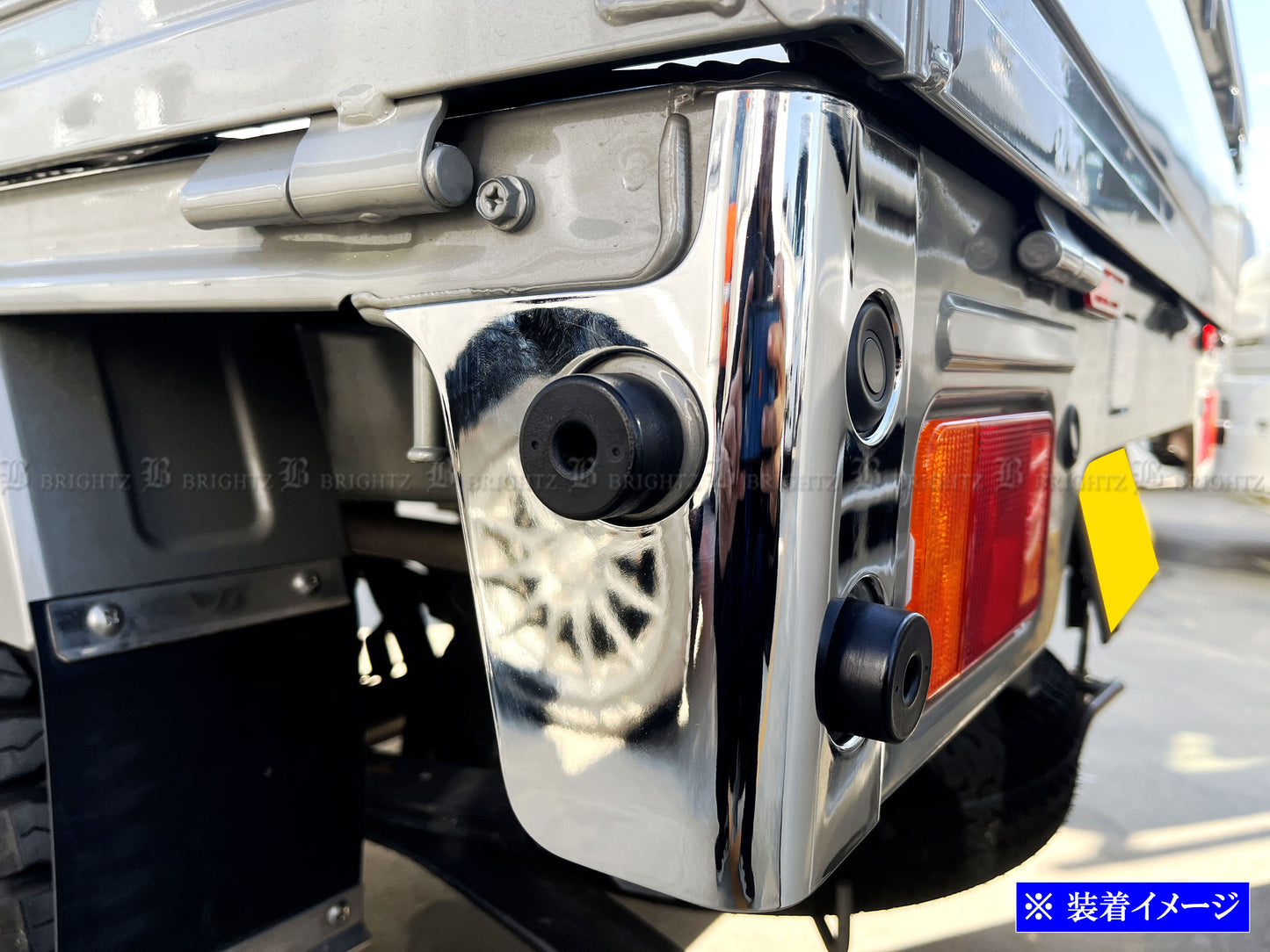 BRIGHTZ Chrome Rear Corner Panel Fits Suzuki Super Carry DA16T