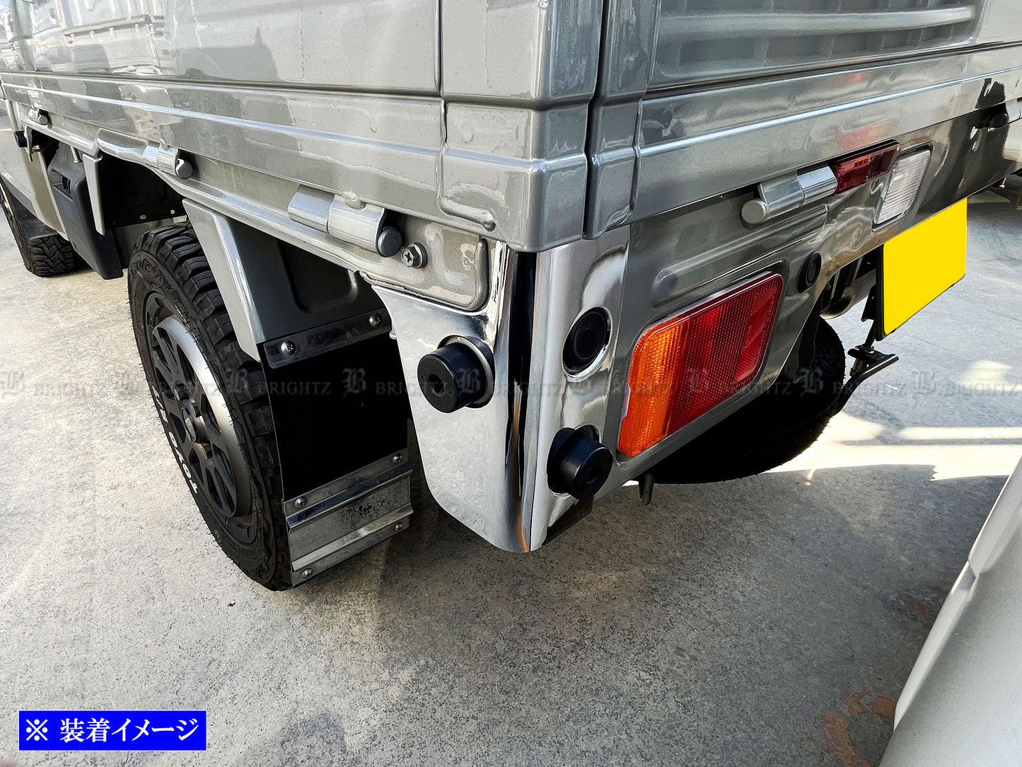 BRIGHTZ Chrome Rear Corner Panel Fits Suzuki Super Carry DA16T