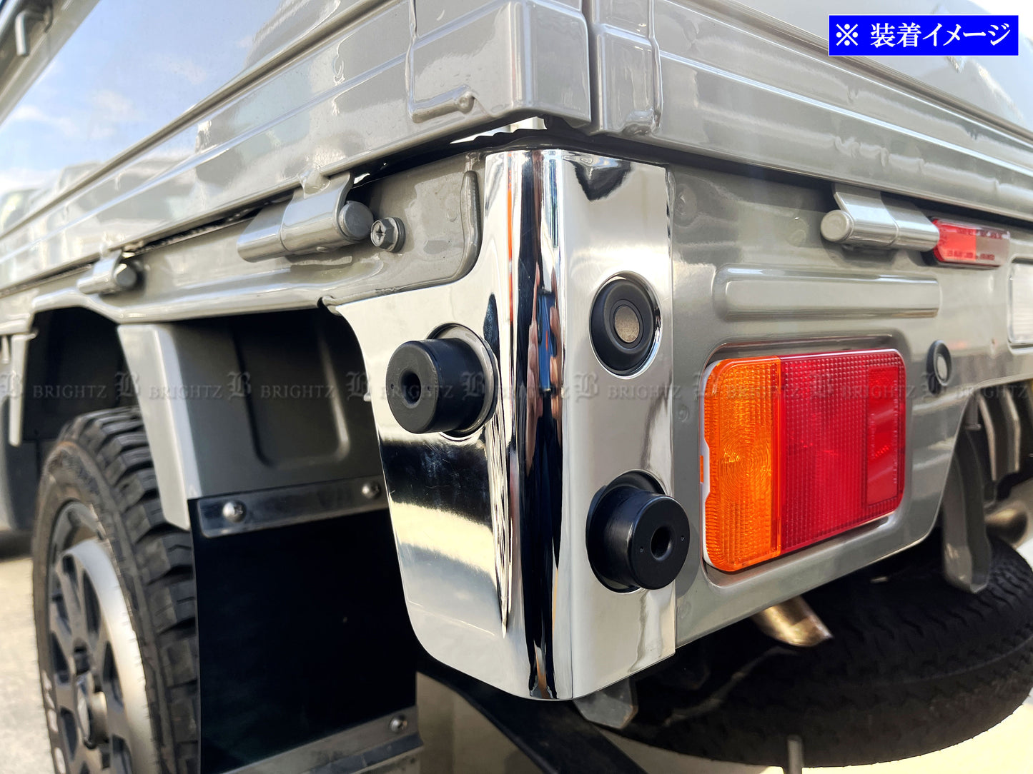 BRIGHTZ Chrome Rear Corner Panel Fits Suzuki Super Carry DA16T