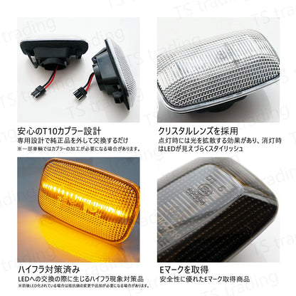 Sequential LED Side Marker Lights for Toyota Land Cruiser 70 Series GRJ7# GDJ76W