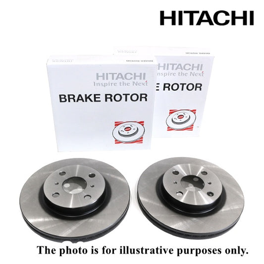Fits Toyota Land Cruiser HDJ101K Front Brake Disc Rotor Pair (Left & Right) HITACHI T6-097B