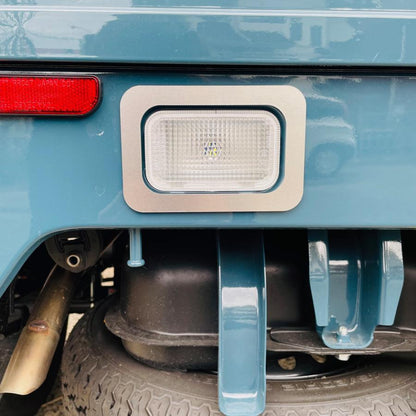 Aluminum Tail Light & Backup Lamp Ring Set 3-Piece Trim Kit Hairline & Wave Finish Fits Suzuki Carry / Super Carry DA16T