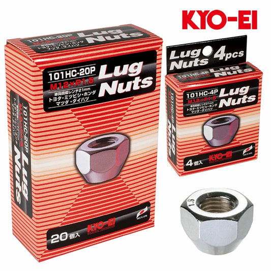 KYO-EI Chrome Wheel Nuts Set for Toyota Land Cruiser Prado 70 Series M12xP1.5